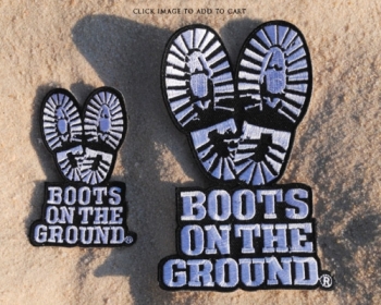 Boots on the Ground Embroidered Patch