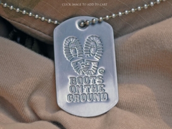 Boots on the Ground Dog Tag