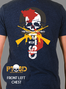 T-SHIRT PTSD NAVY BLUE SHORT SLEEVE