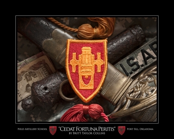 "Cedat Fourtuna Peritis"-Field Artillery School-Artillery Print