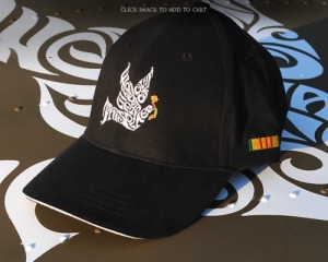 We Gotta Get Out of This Place Dove Black Embroidered Hat