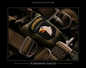 101st Airborne Division - Screaming Eagles - Giclee Print