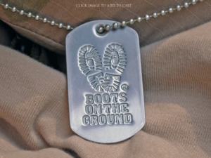 Boots on the Ground Dog Tag