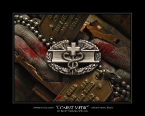 Combat Medic Badge LenzPrint - Fine Art Giclee Print