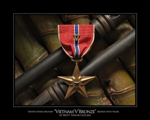 Vietnam Bronze Star w/ V Device LenzPrint - Fine Art Giclee Print