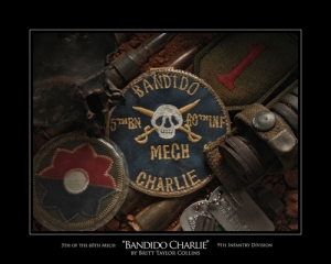 "BANDIDO CHARLIE" - 5tht BN 60th INF (Mechanized)- Vietnam Print