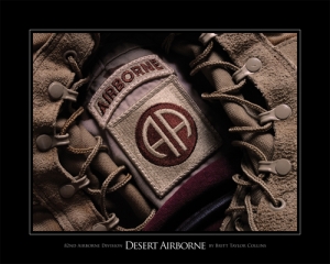 Desert Airborne - 82nd Airborne Division  - All American- Lens Print