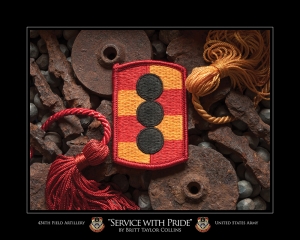 "Service With Pride"-434th Field Artillery-Artillery Print