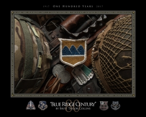 80th Infantry Division,"Blue Ridge Century," 100th Anniversary Print
